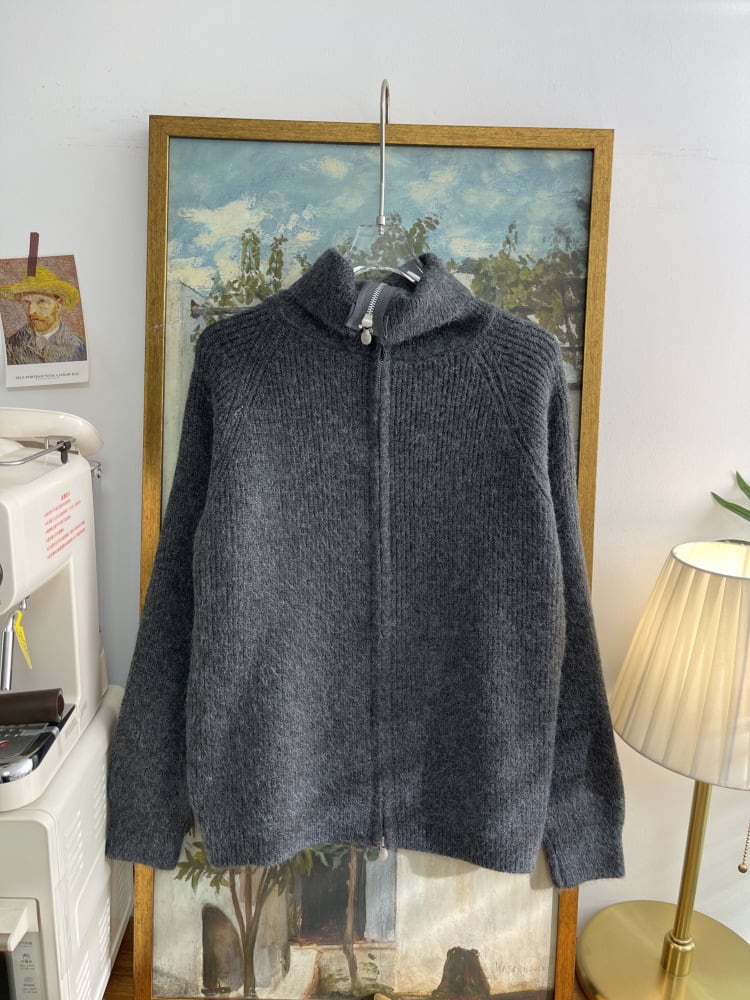 【outer】ファスナーニットカーデ　M28400