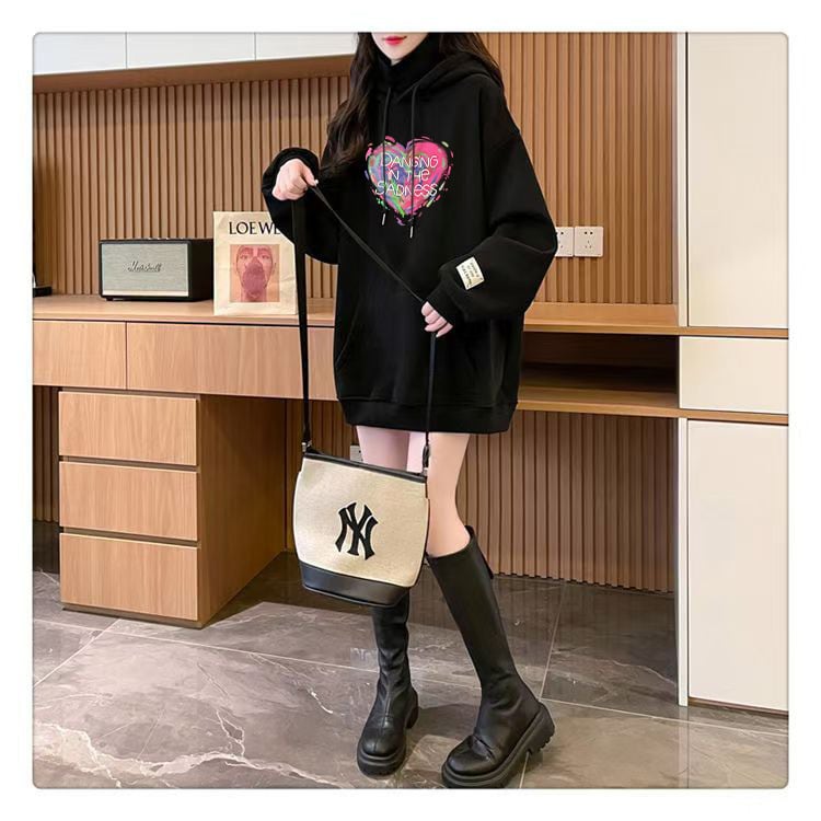 【tops】裹起毛切り替えフーディーパーカー　M28507