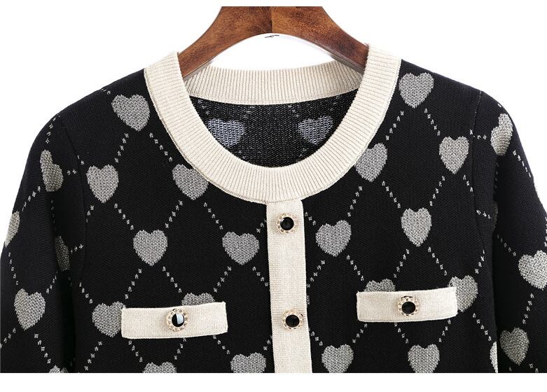 【dress】ジャカードニットワンピース　M28358