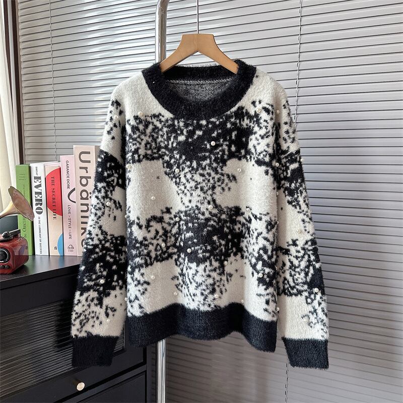 【tops】パールニットセーター　M19066