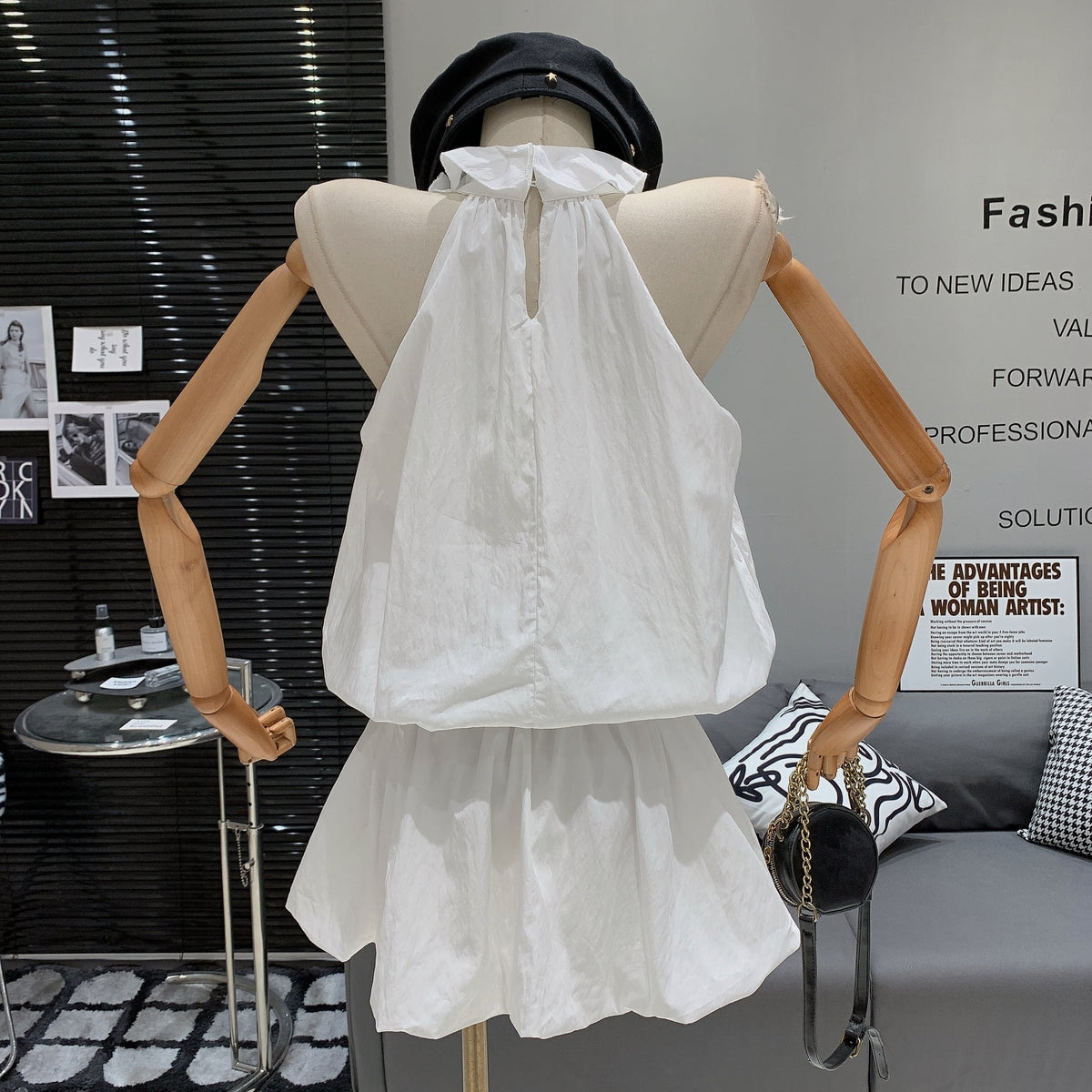 【dress】立体フラワーワンピースベルト付き　M25012