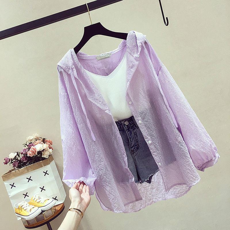 【tops】紫外線対策シャツトップス　M24027