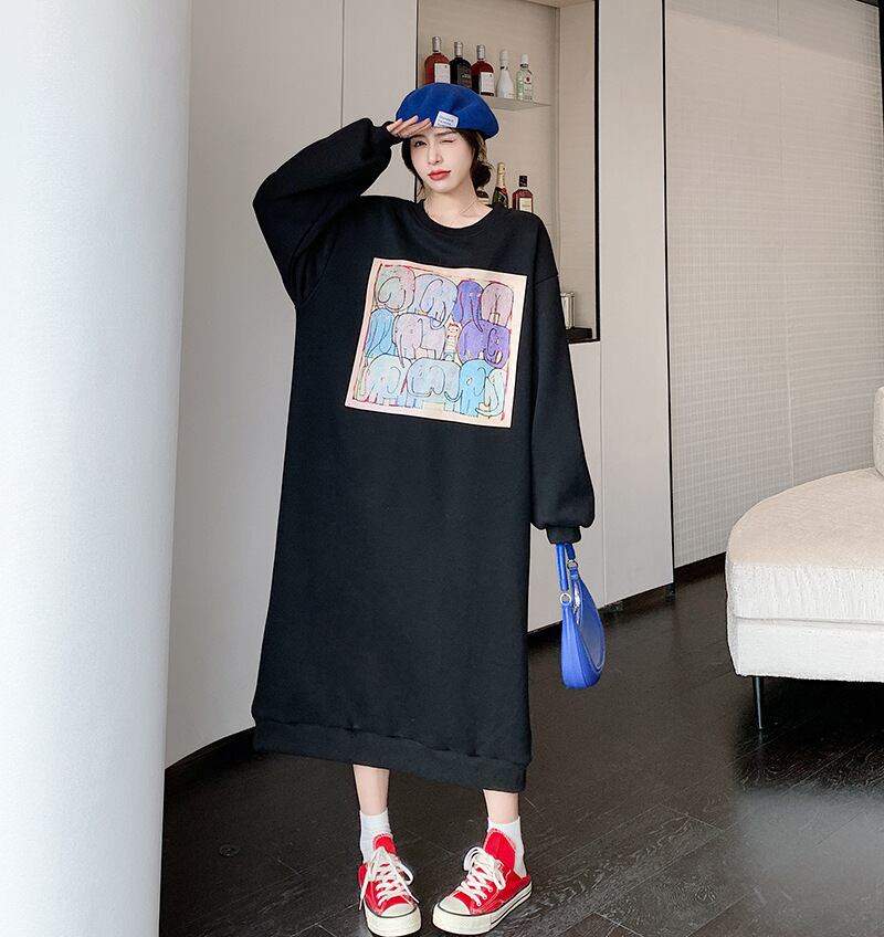 【dress】裹起毛カジュアルワンピース　M18582