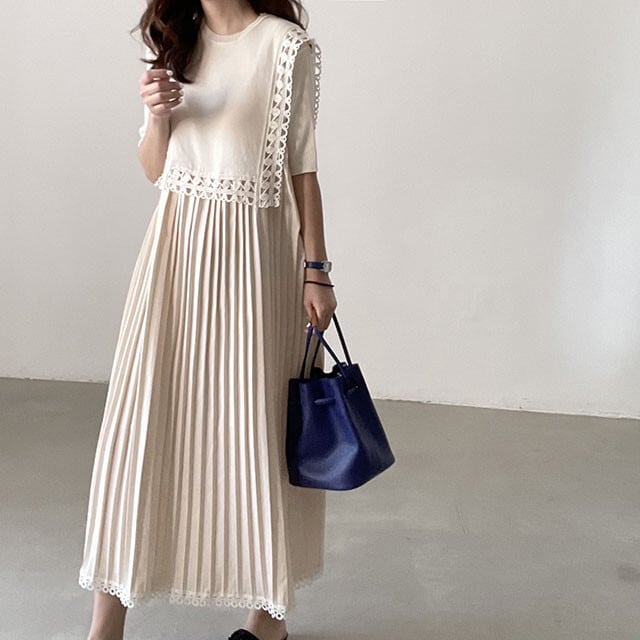 【dress】プリーツワンピース　M24736