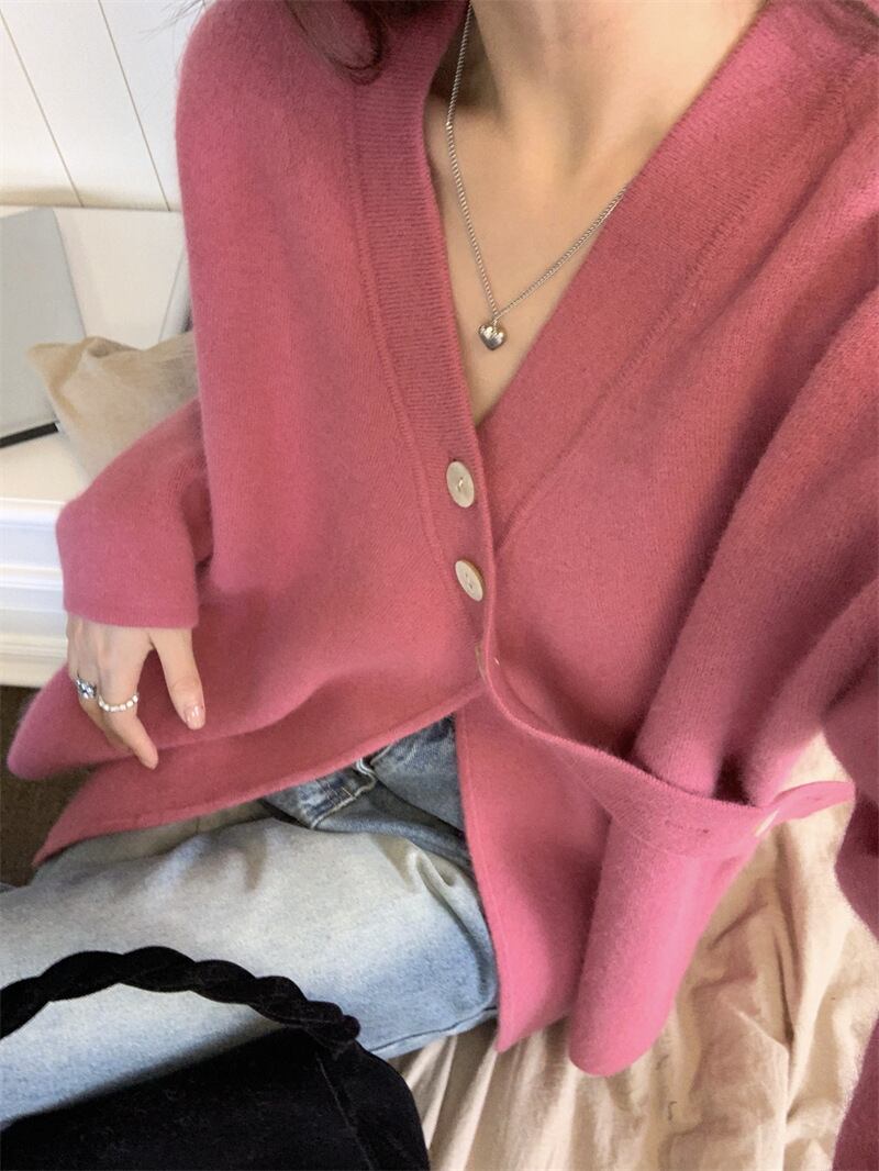 【outer】Vネックニットカーデ　M27161