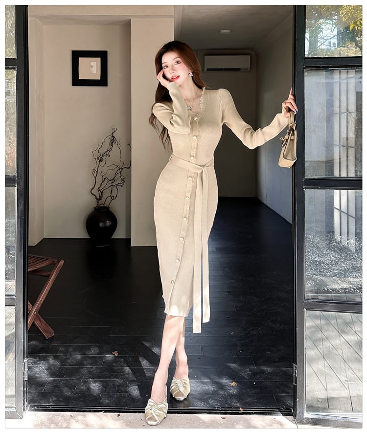 【dress】ニットワンピース　M25754