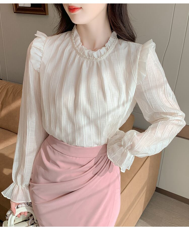 【tops】レースシャツトップス　M28878