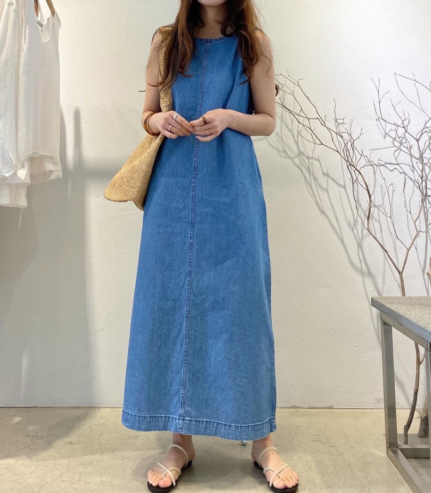 【dress】デニムベストワンピース　M23881