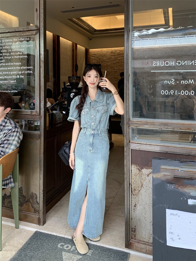 【dress】デニムワンピース　M24038