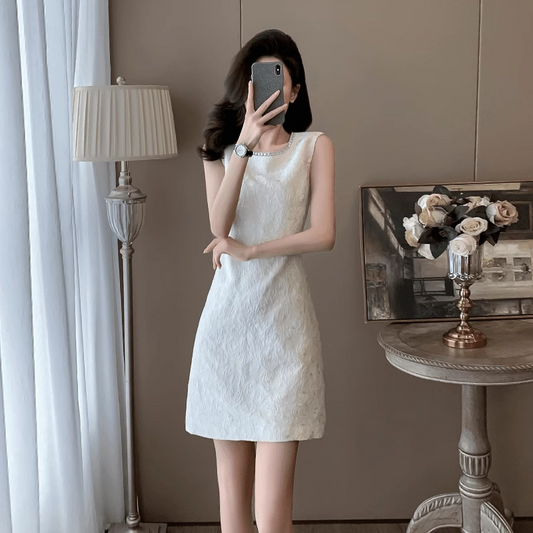 【dress】ノースリーブデートワンピースF7644