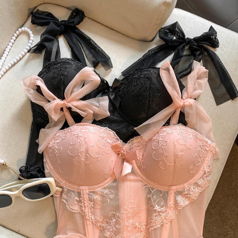【下着】ショルダーリボンレースインナーキャミソール　N2984