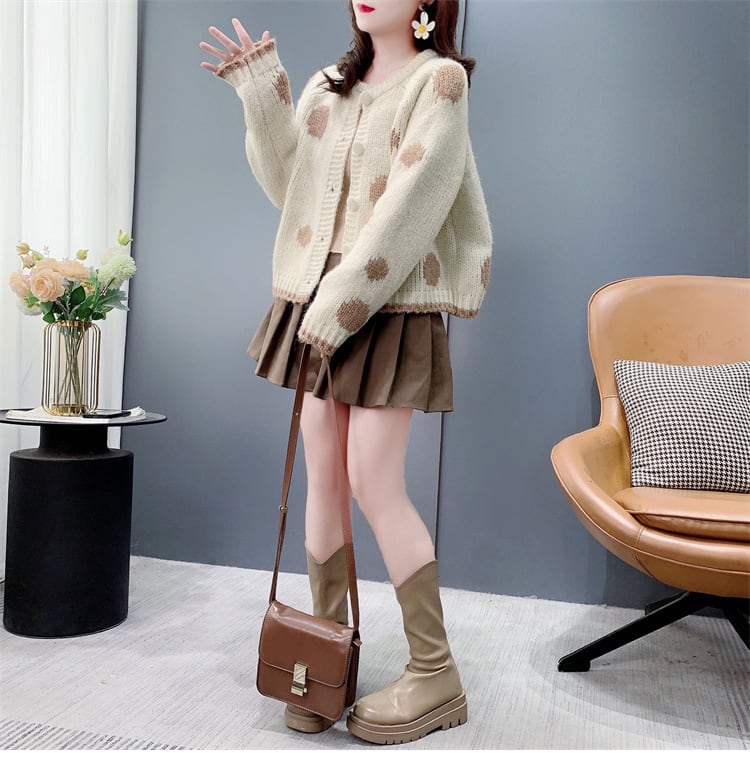 【outer】クルーネックニットカーデ　M26954