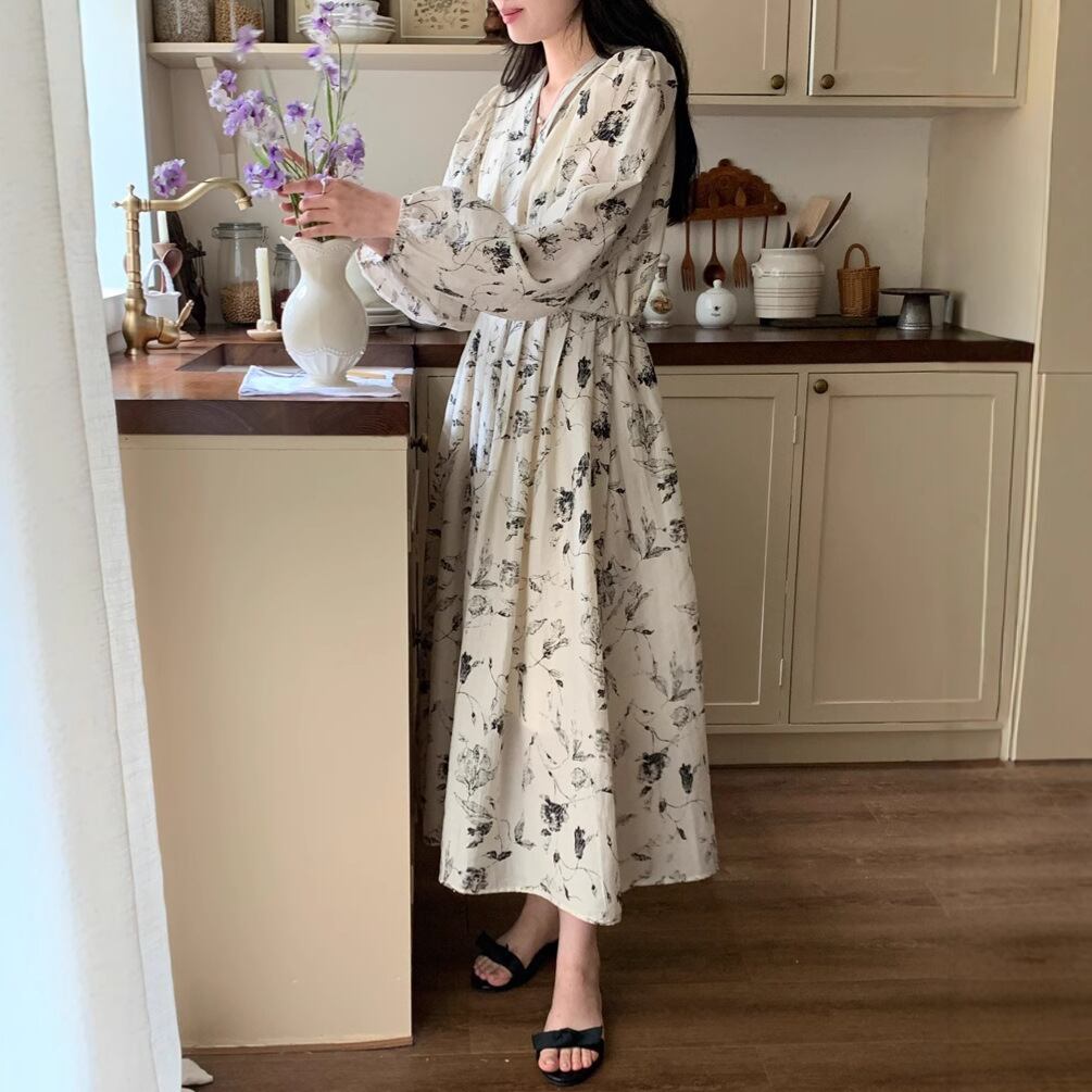 【dress】プリントワンピース　M29582