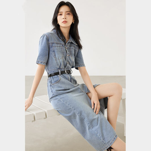 【dress】ファッションデニムワンピース G21332