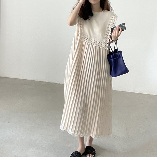 【dress】プリーツワンピース　M24736