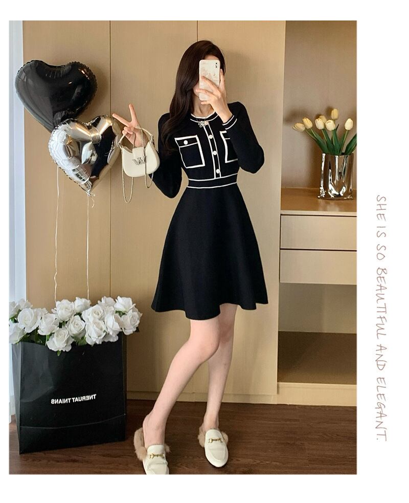 【dress】ニットワンピース　M28391
