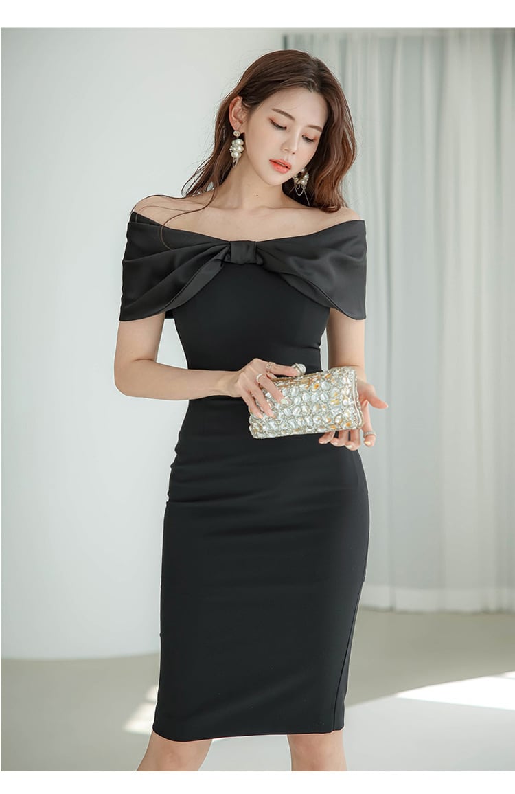 【dress】リボン付きワンピース　M25250