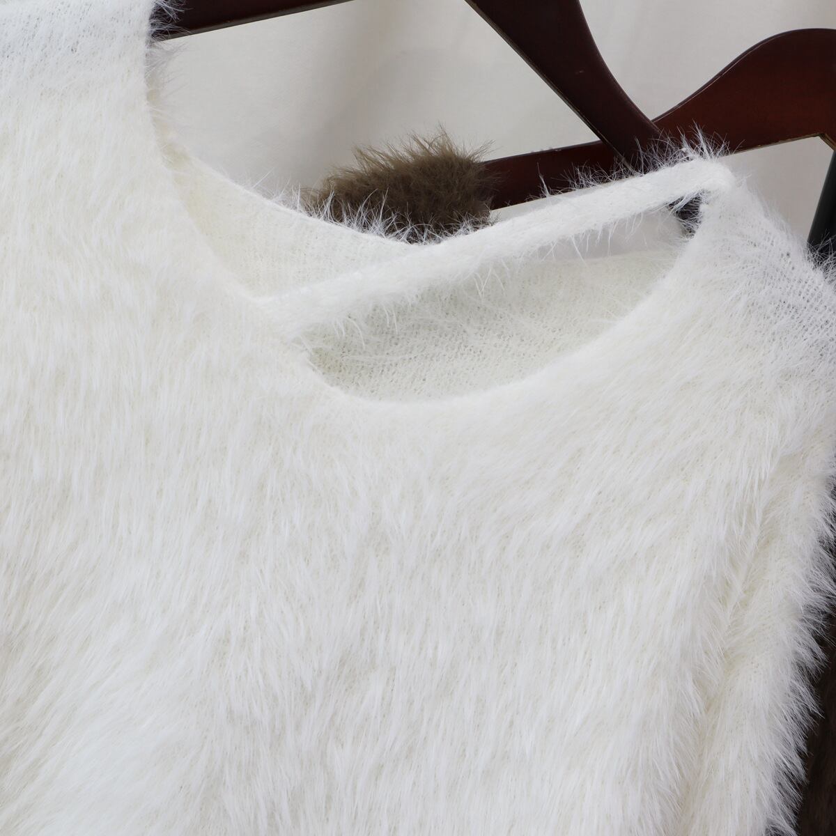 【tops】クシャギーニットセーター　M17997
