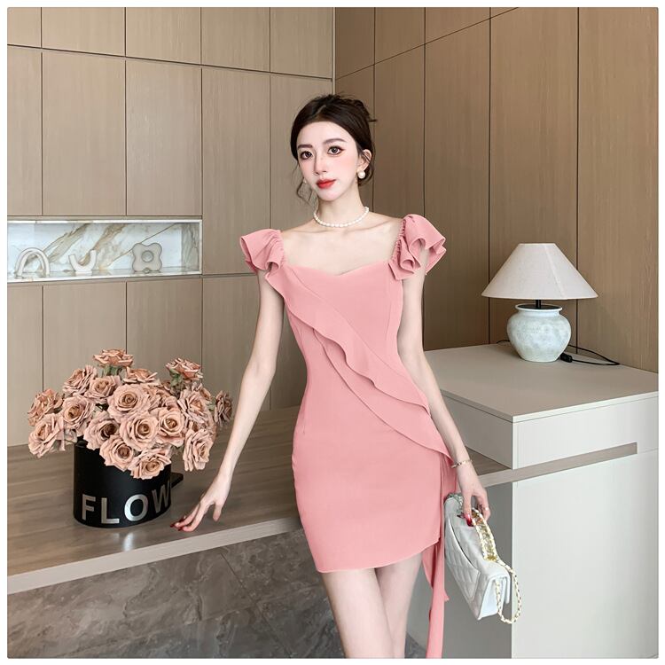 【dress】フリルタイトキャミワンピース G20255