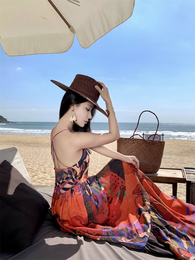 【dress】プリントキャミワンピース　M25211