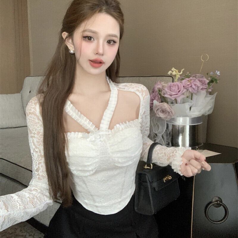 【tops】カットワークレーストップス　M29336