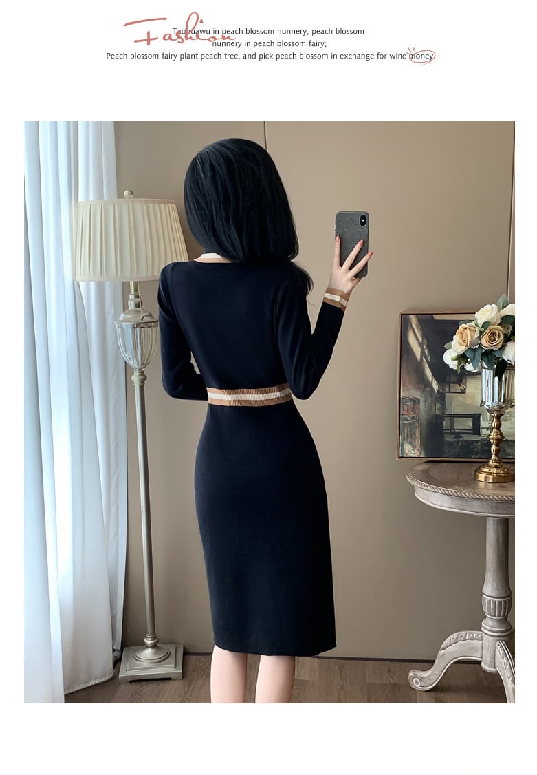 【dress】ニットワンピース　M25365