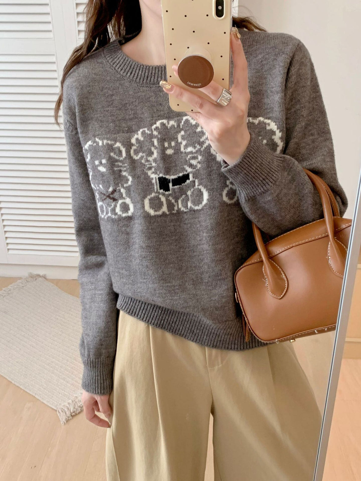 【tops】カートゥーンニットセーター　M27313