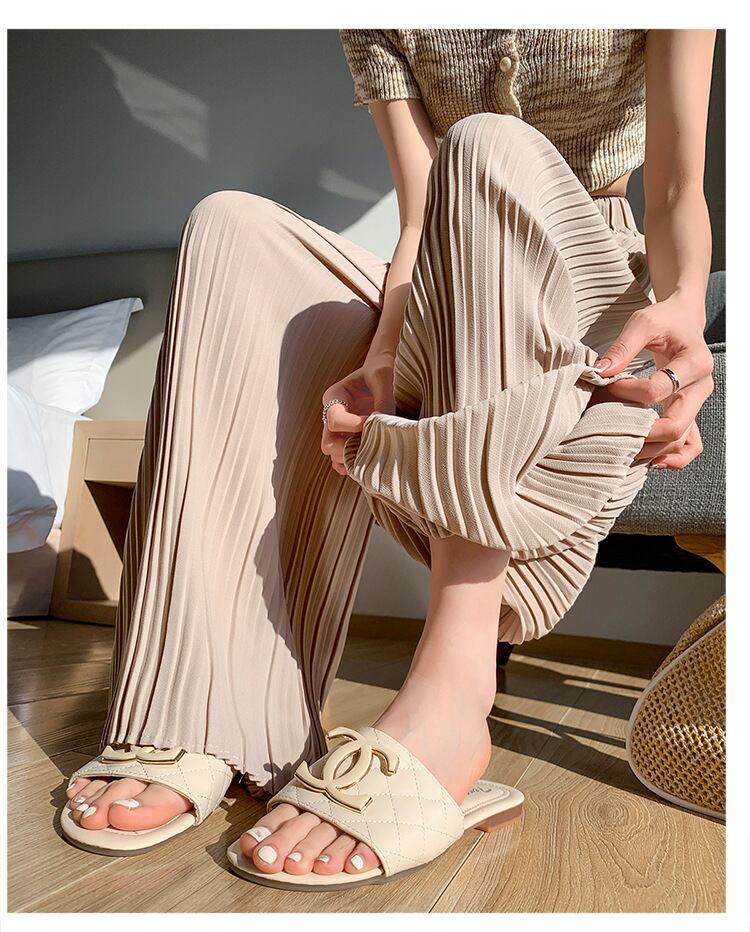 【bottoms】シフォンギャザーガウチョパンツG20984