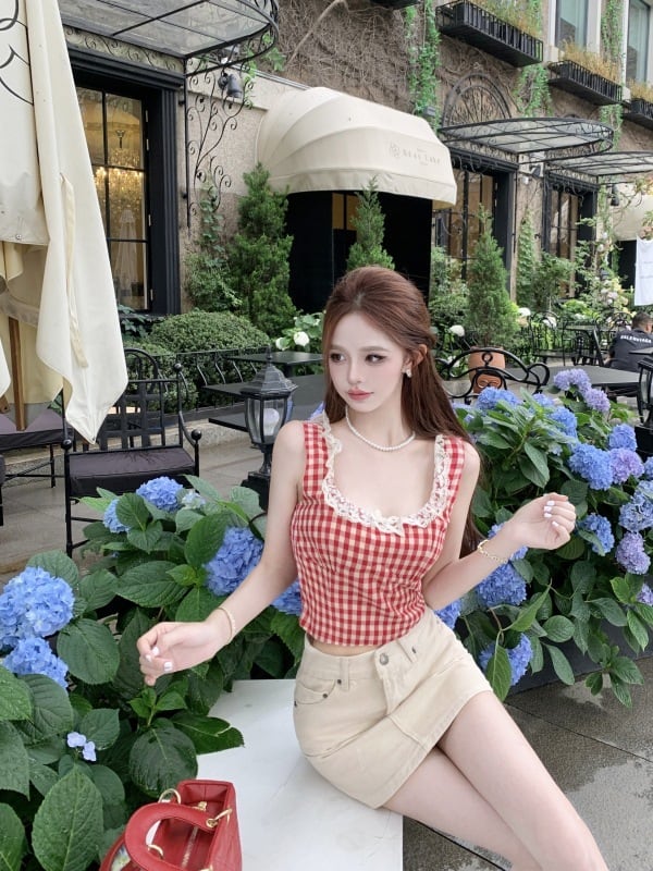 【tops】レースキャミソール　M24784