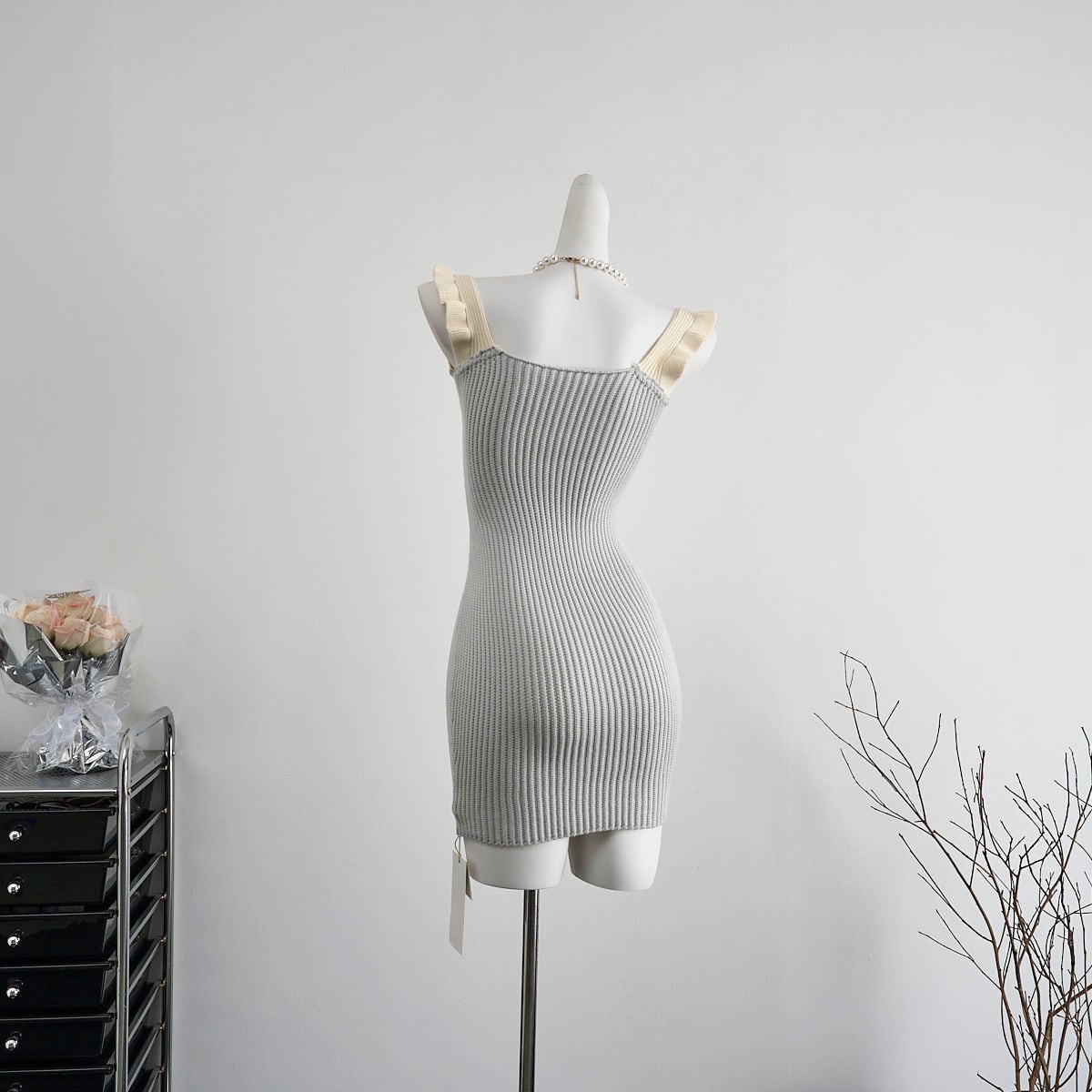 【dress】ニットキャミワンピース　M24427
