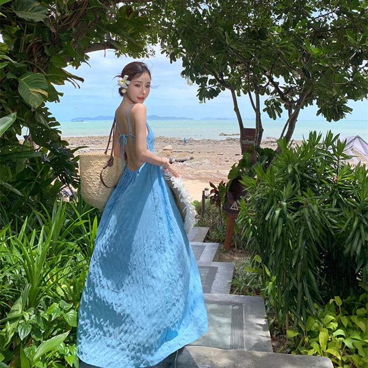 【dress】バックレスワンピース　M25003