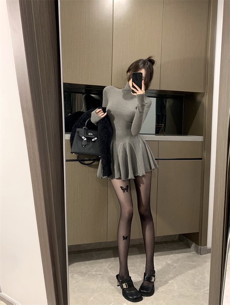 【dress】ハイネックワンピース　M27758