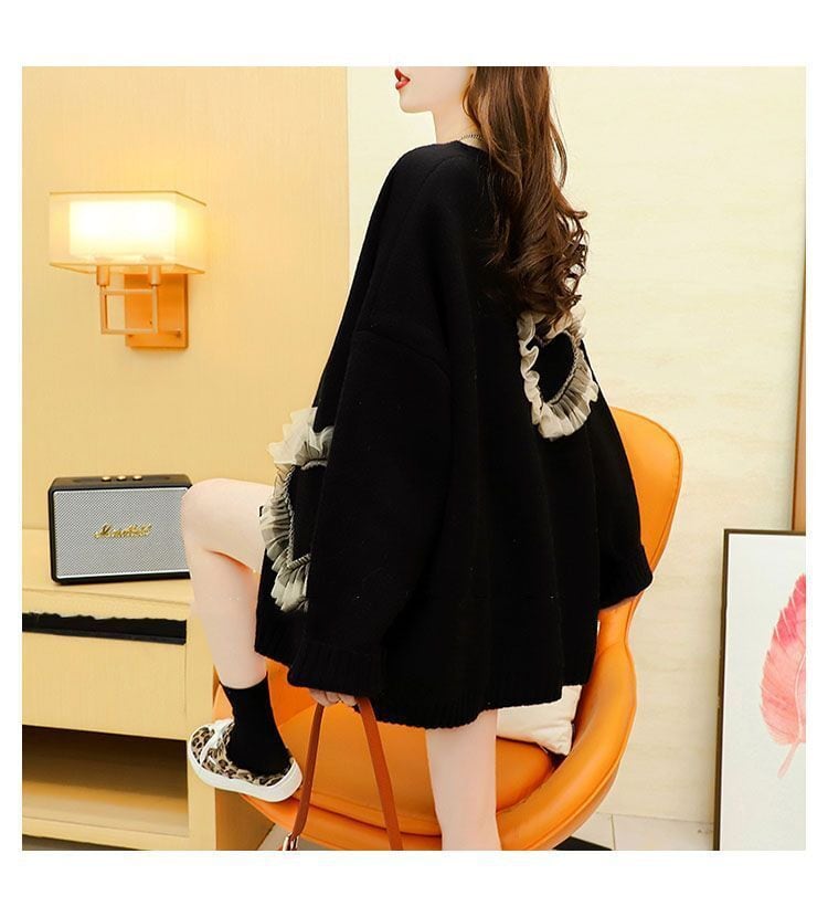 【outer】Vネックニットカーデ　M29144