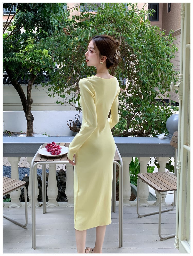 【dress】ニットワンピース　M25606