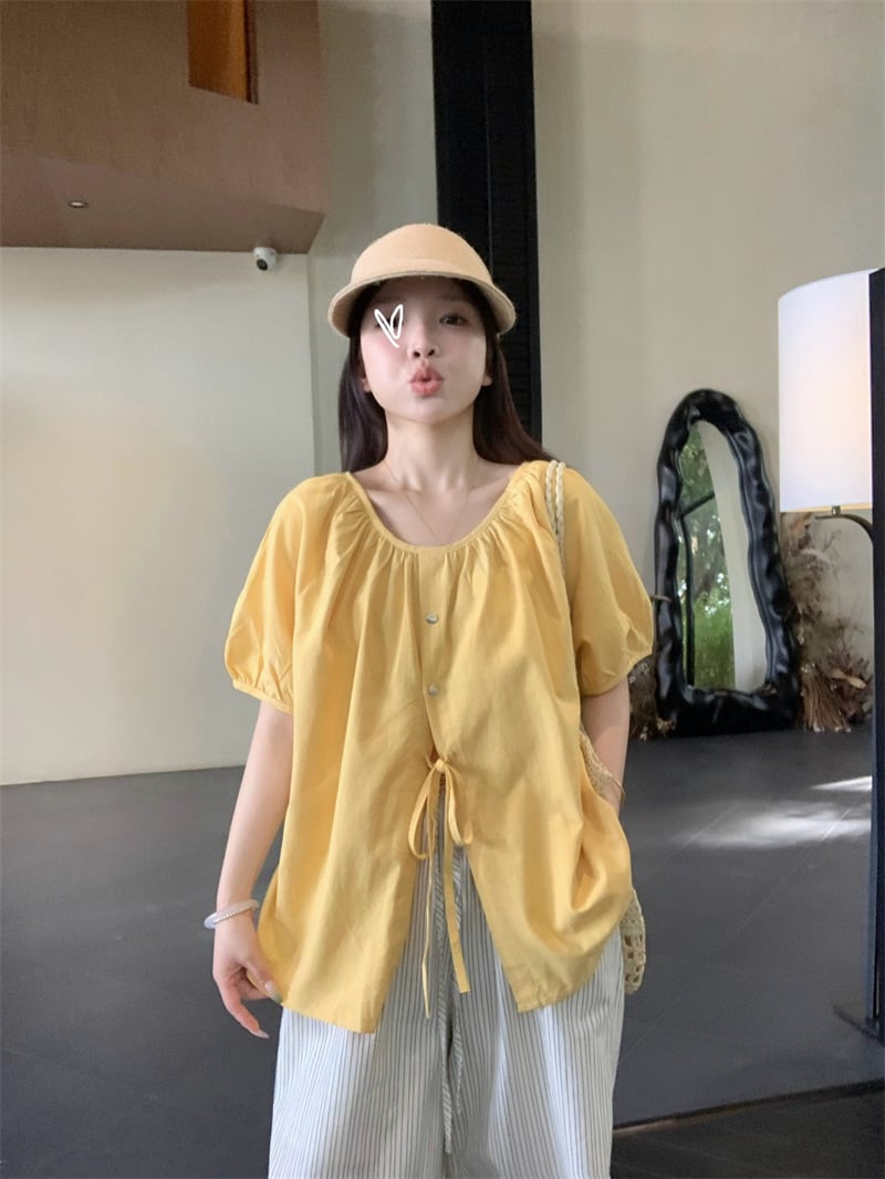 【tops】パフスリーブトップス　M24901
