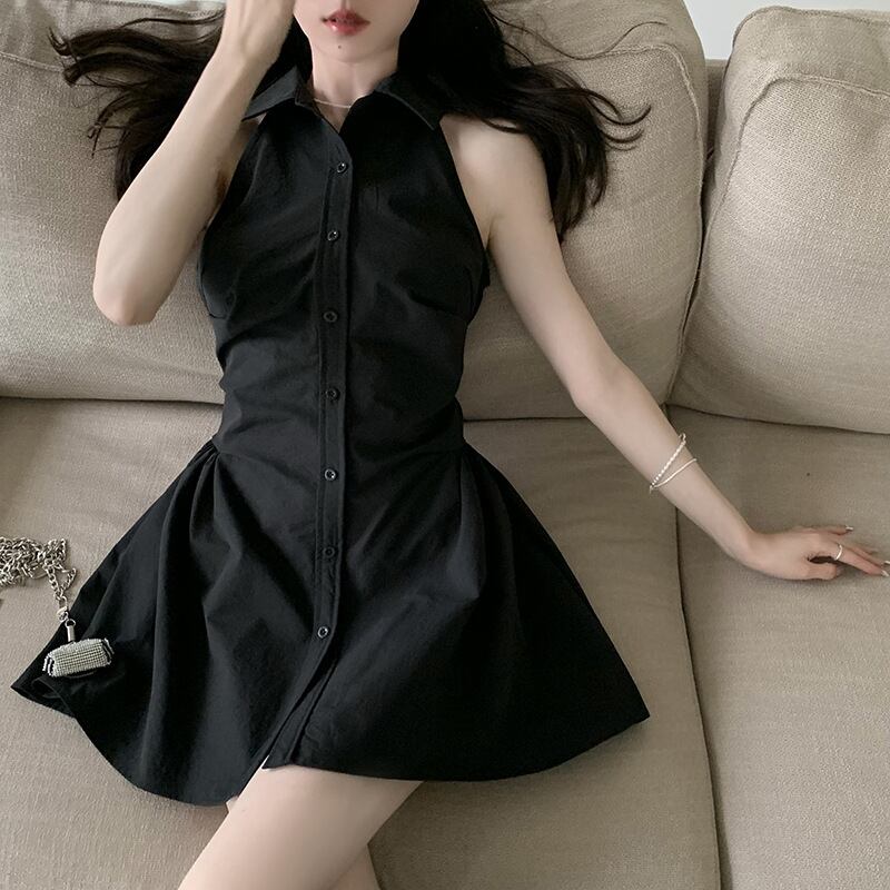 【dress】POLOネックシャツワンピース G20584