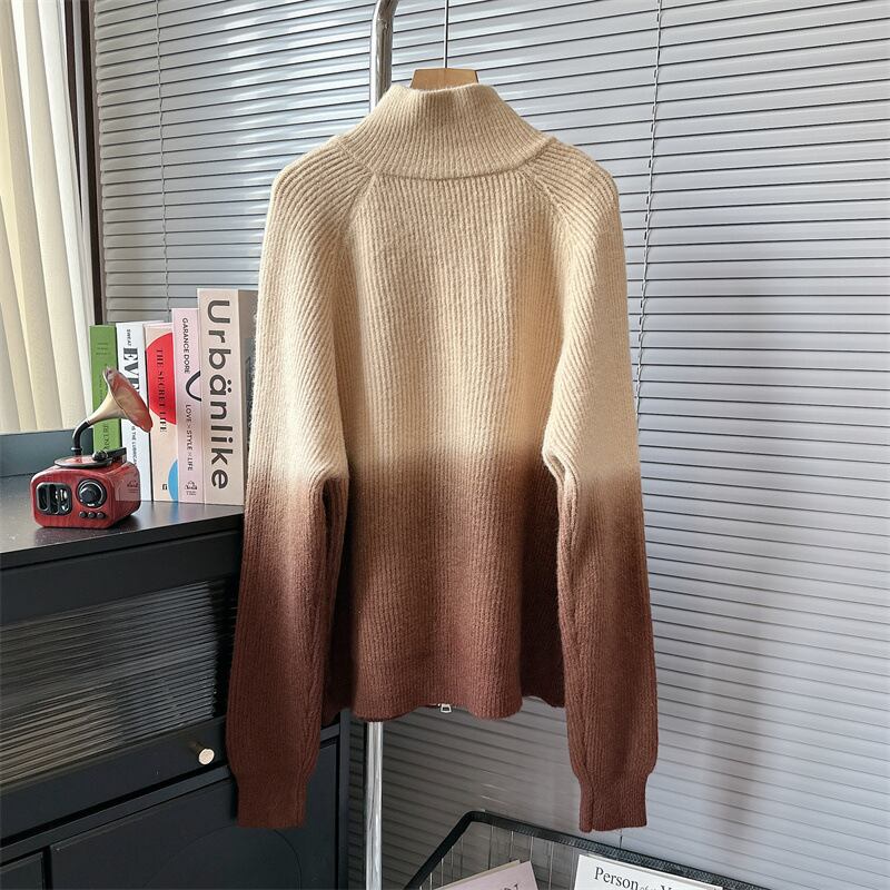 【outer】Wジップニットカーデ　M18981