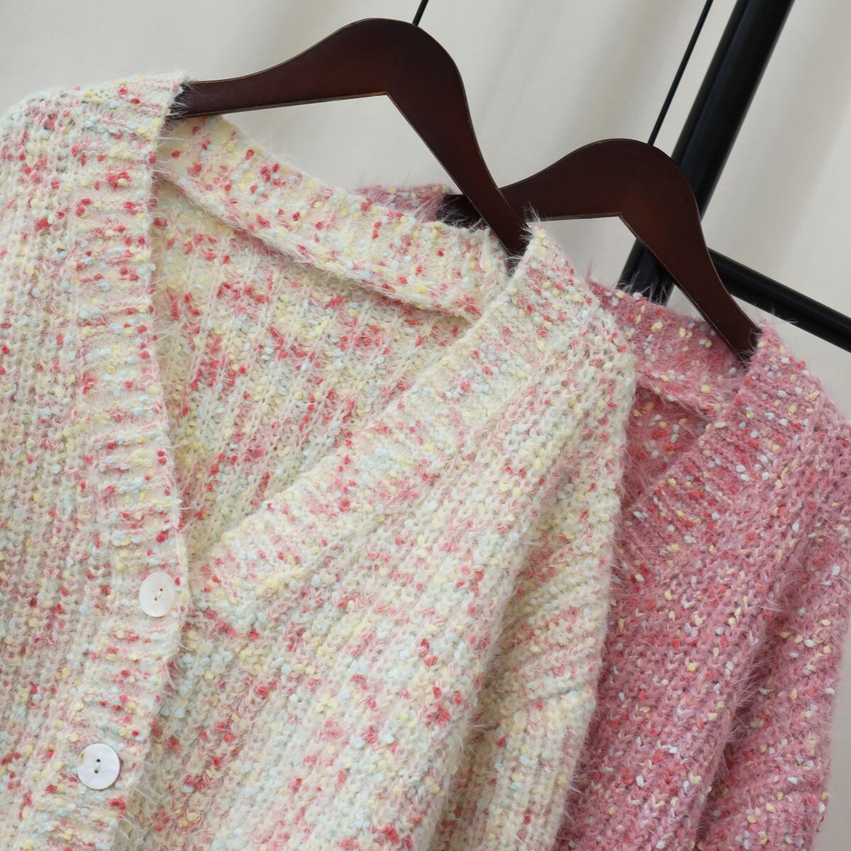 【outer】Vネックニットカーデ　M18541