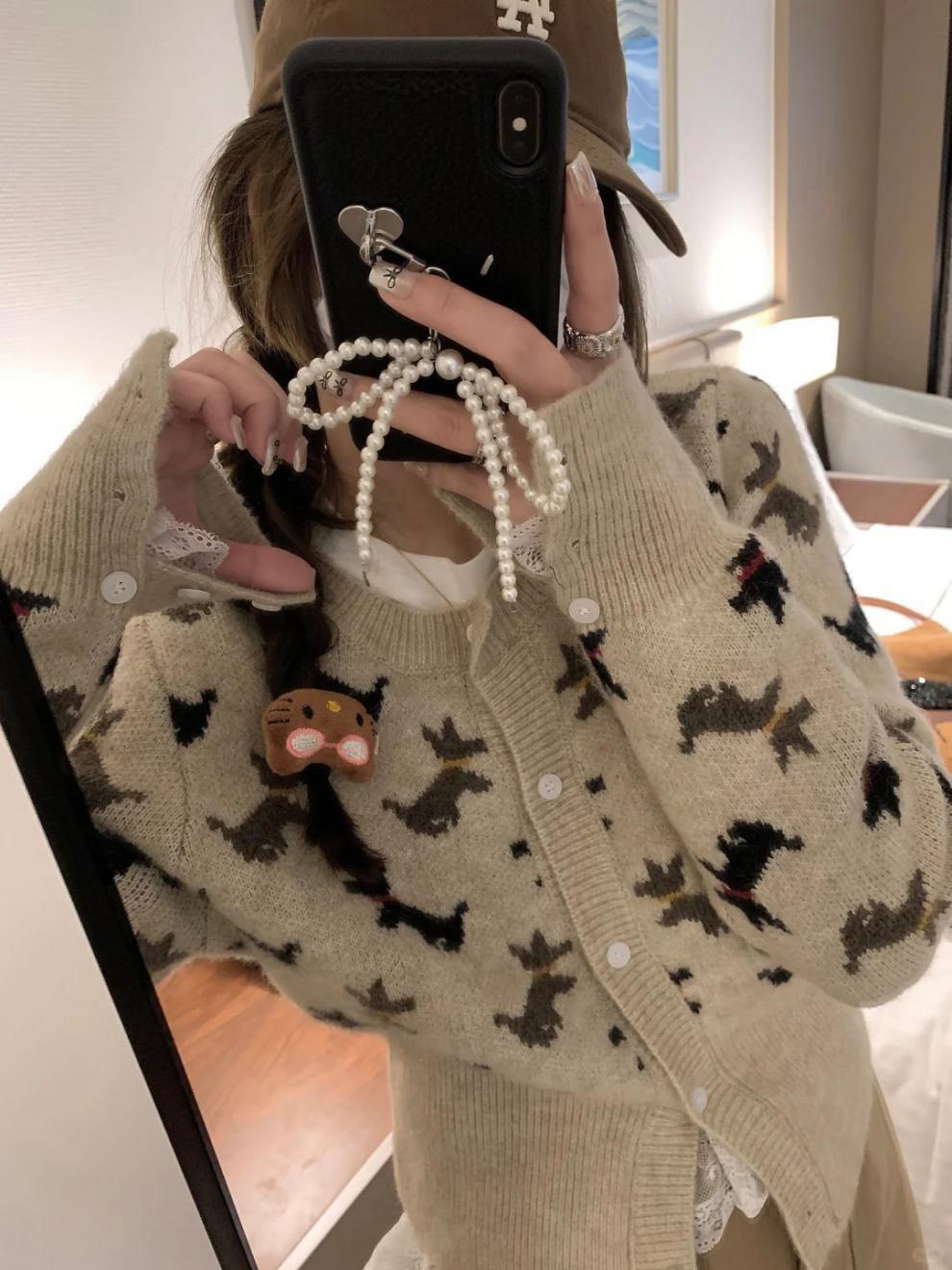 【outer】ニットカーデ　M25610
