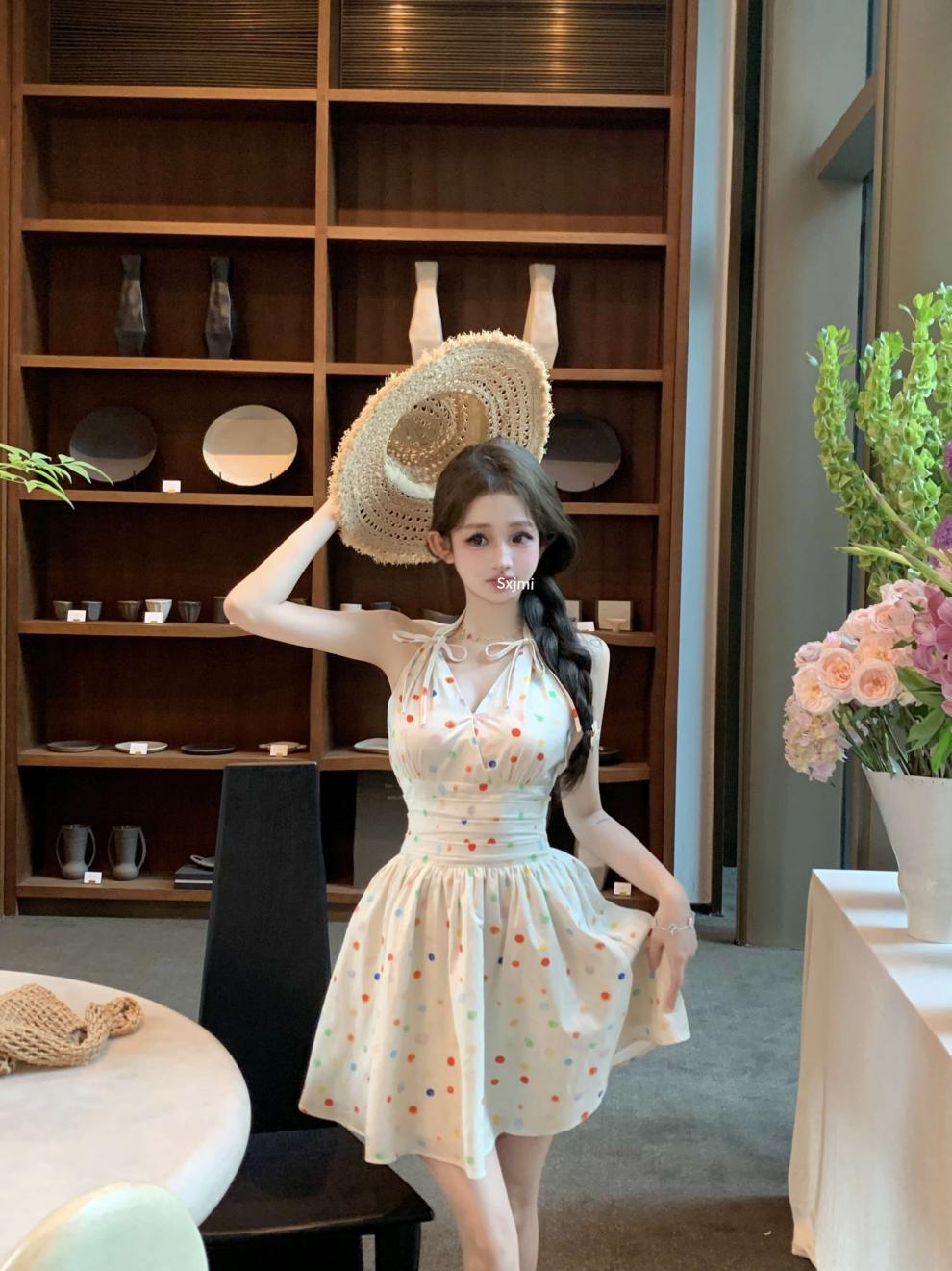 【dress】ホルターネックワンピース　M24052