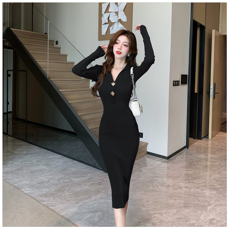 【dress】ニットワンピース　M25497