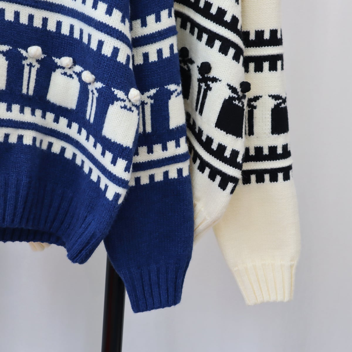 【tops】クルーネックニットセーター　M18796