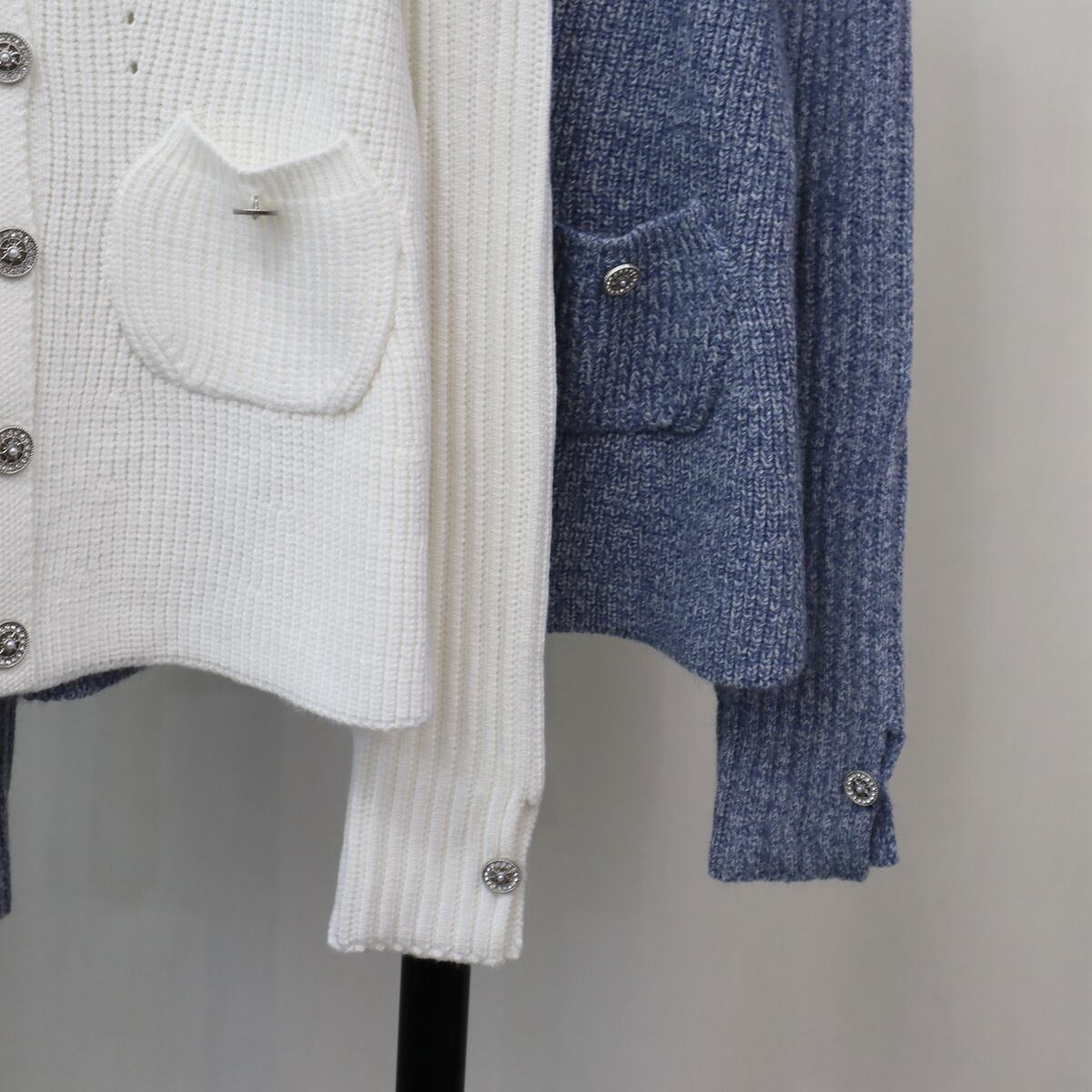 【outer】クルーネックニットカーデ　M27599