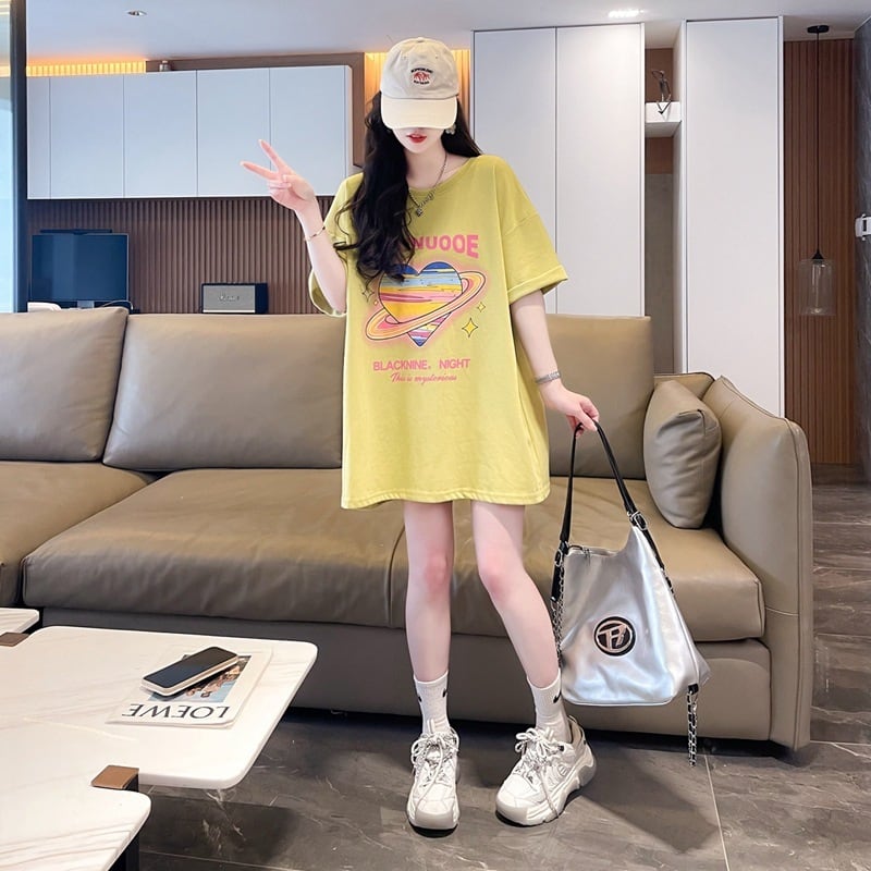 【tops】リボン付きTシャツ　M24349