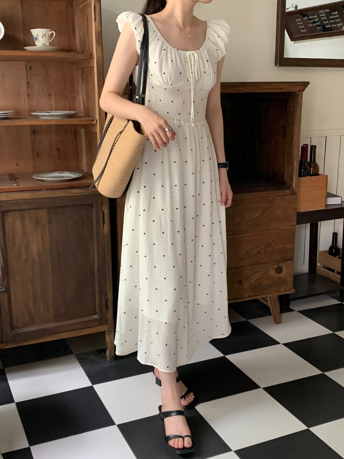 【dress】ハート柄ワンピース　M23885