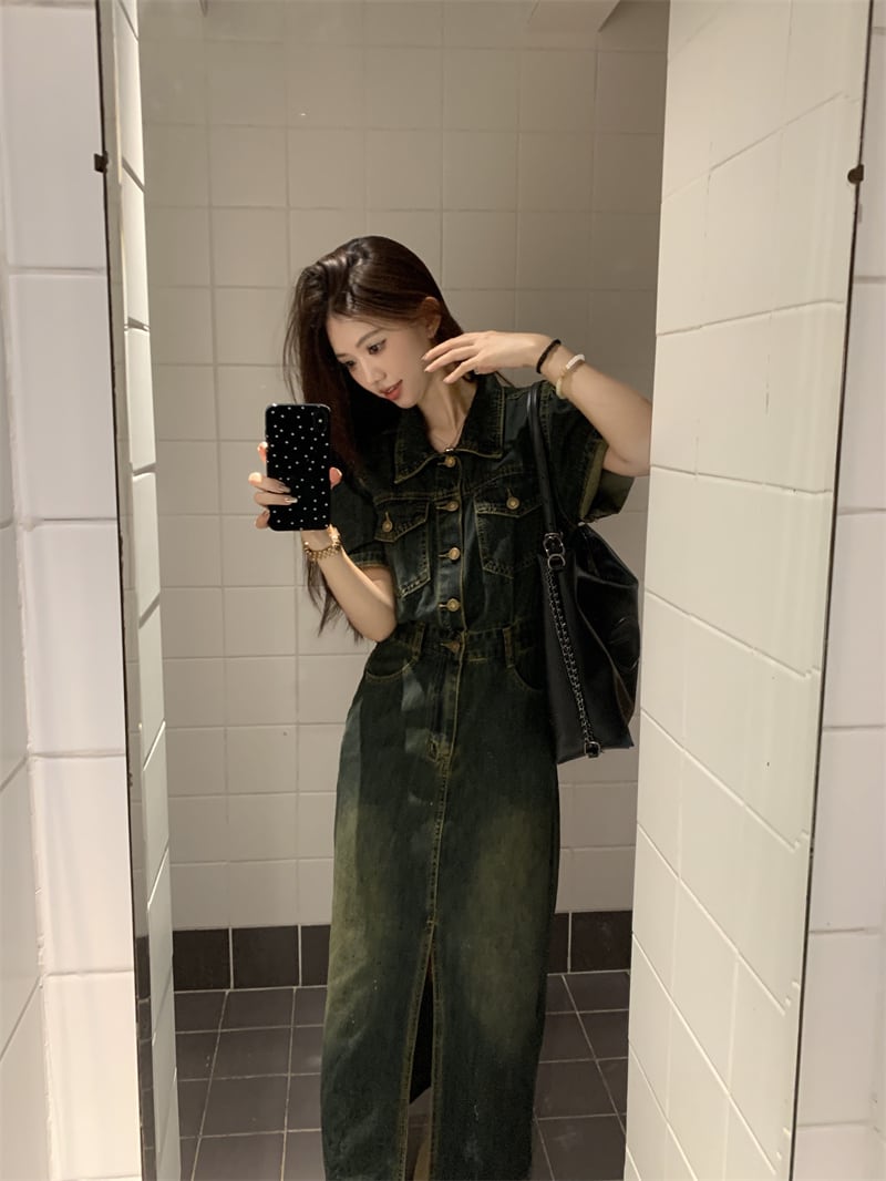 【dress】デニムワンピース　M24038