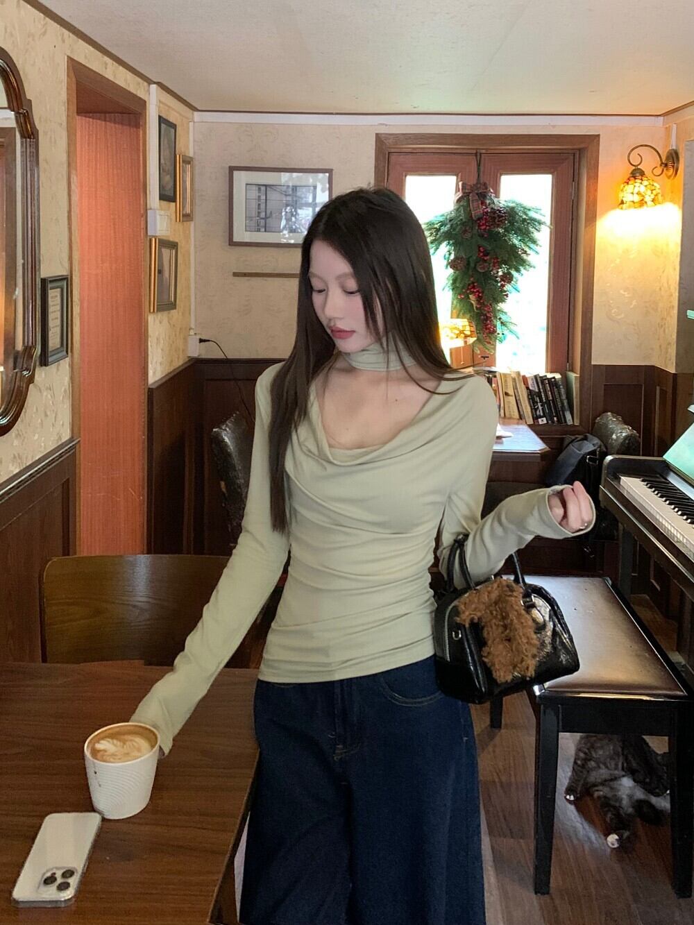 【tops】長袖Tシャツ　M29084