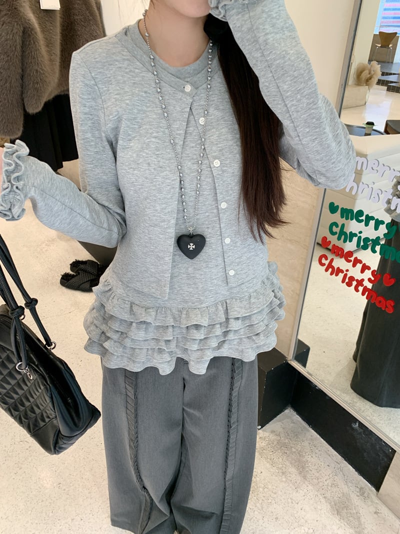 【tops】フリルドッキングトップス　M28794