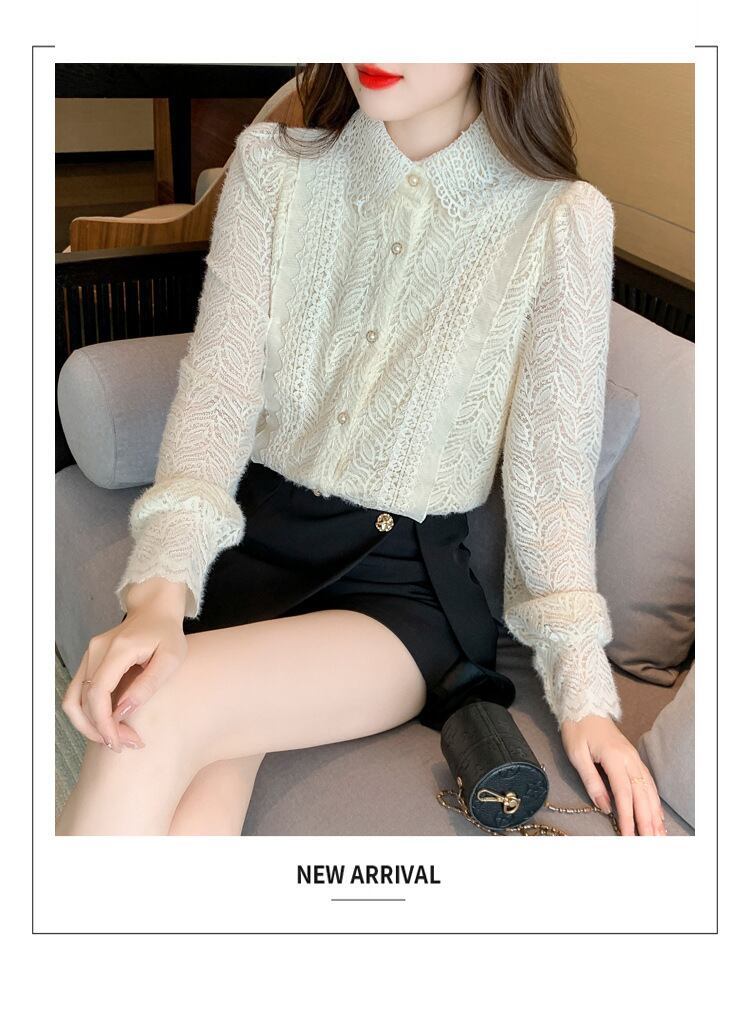 【tops】レースシャツトップス　M29265