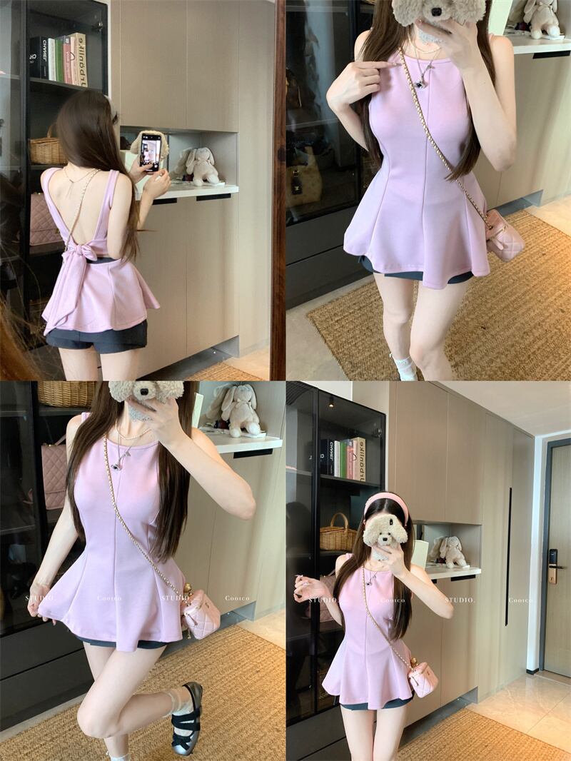 【tops】ノースリーブバックレストップス　M29979